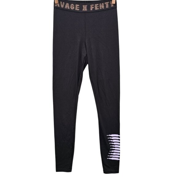 Savage X Fenty Womens S Forever Savage Jersey‎ Legging in Black Caviar NWT - Picture 3 of 13